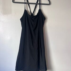 P.E Nation Sleek Recalibrate Black Activewear Dress with Built in shorts L